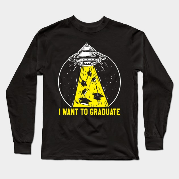 i want graduate Long Sleeve T-Shirt by devionstd